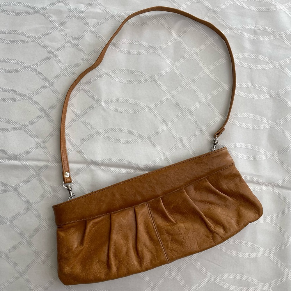 Soft Leather Clutch/Shoulder Bag